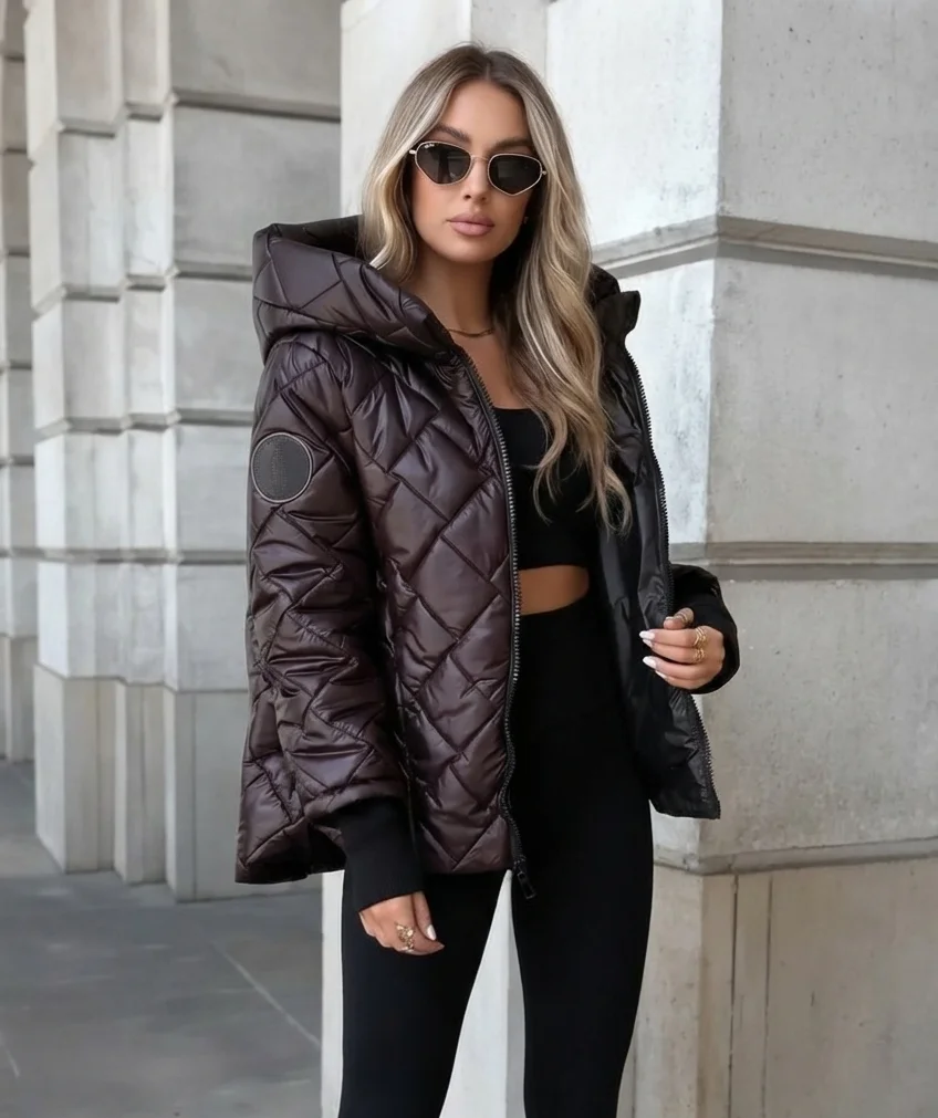 Veste Matelassée Femme avec Capuche