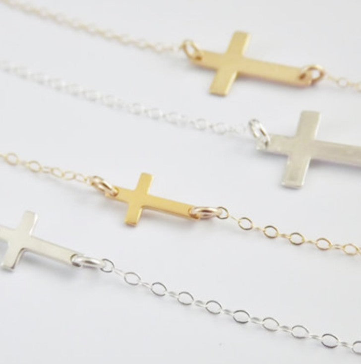 Collier Croix En Alliage
