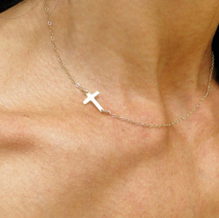 Collier Croix En Alliage