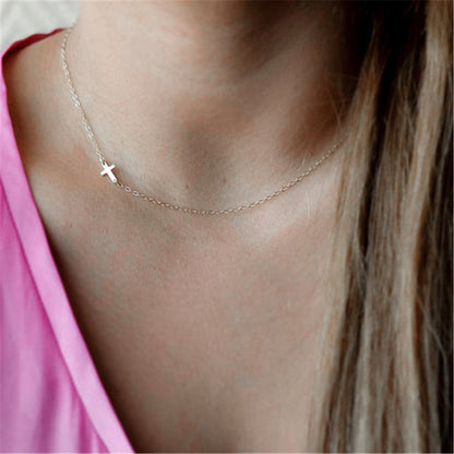 Collier Croix En Alliage
