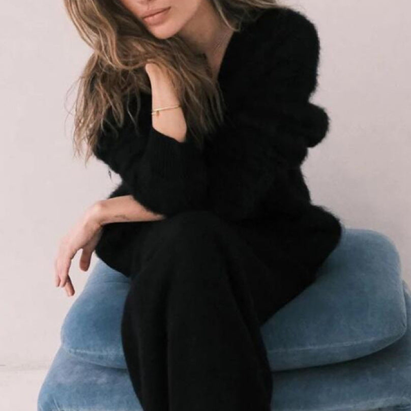 Cardigan en Coton à Col en V